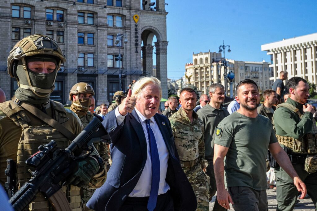Борис Джонсон в Киеве
